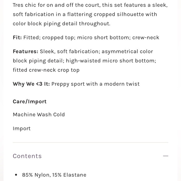 NEW! FREE PEOPLE MOVEMENT Parisienne Colorblock Set L/XL Black White Top Shorts - Picture 12 of 17